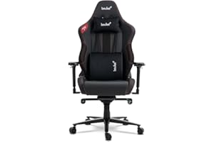 boulies Ninja Pro Gaming Chair, Racing Style Video Game Chair with 4D Armrests, Ergonomic PC Computer Chair with Adjustable Head and Lumbar Pillows, Recliner Chair for Adults (Black)