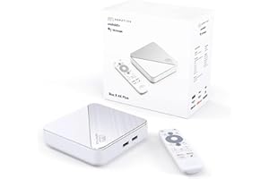 Nonic [Test SEHR GUT *] Homatics Box R 4K Plus Android TV Box - Smart TV Streaming Receiver, Dolby Atmos, Google Zertifiziert, Netflix 4K, Prime Video 4K, Disney+ 4K, Gigabit, WiFi HDMI Kabel