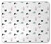 Produktbild Pastel Mouse Pad, Minimalistic Style Baby Toddler Pattern with Cat and Dog Faces and Little Black Dots, Standard Size Rectangle Non-Slip Rubber Mousepad, Multicolor
