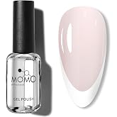 Momo Professional French Cover Rubber Base Coat FC21, Pudra Rakı Beyazı 10 ml