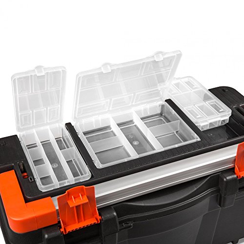 Kunststoff Werkzeugkoffer 55 cm mit Alugriff – ORANGE LINE – - 2