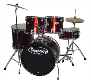 Mapex Tornado 5-Piece Drum Kit with Hardware and Cymbals, Wine Red