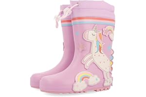 GIOSEPPO Botas de Agua Malva con Estampado de Unicornio para niña y niño kinloss