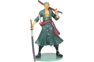 Hilloly 1 PCS One Piece Figure di Roronoa Zoro, One Piece Partito Mini Figurine Figure del Re Pirata Nautico Cake Topper Desktop Decorazione Adatto per Decorazione One Piece Roronoa Zoro Tema Cake Top