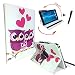 Produktbild Tablet Tasche für MPMAN MPQC1030 Schutz Hülle Etui Case + Touch Pen - 10.1 Zoll Liebe Eulen 360_