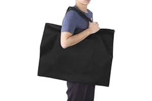 JIAHG A2 Sac de Planche à Dessin Étanche Sac de Transport en Toile Imperméable Durable Sac à Dessin Portable Grande Capacité Portfolio Sacoche Sac à Main pour Fourniture de Dessin Beaux-arts, 68*53CM