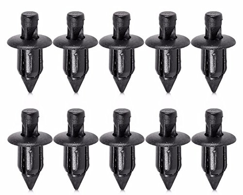 Gazechimp 50 Stück Kfz Auto Kunststoff-Push-Typ Niet Halter Verschluss Stoßstange Stift Clips Befestigung - 3