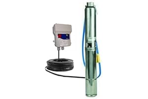 GENERICO 4GS07 POMPA SOMMERSA PER POZZI LOWARA 4GS07M HP1 V230 MONOFASE 90LTMIN 6BAR MAX MOTORE EBARA (V230+CAVO 15MT+BOX)