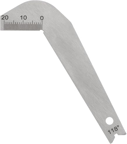 Calibre Universel Affûtage Forets Silverline - 55°, 60°, 90°, 120°