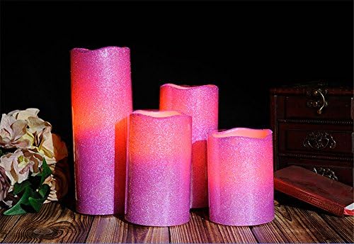 Fancy purple led flameless candle