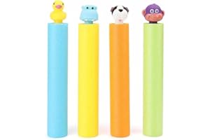 JUNBAOYYDS Pistolas de agua para niños, pistolas de espuma para niños, pistolas de agua para niños, como obsequios, cumpleaños infantiles, regalos (4 unidades)