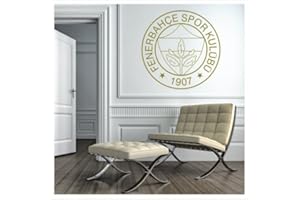 Alternatif Wandtattoo Fenerbahce Logo Aziz Yildirim Kanarya Istanbul Türkei Türkiye (Gold, XL / 100 x 100)