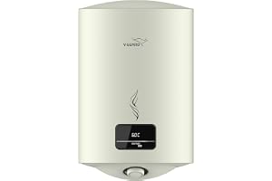 V-Guard Divino DG 15 Litre Water Heater with Digital Display | Suitable for Hard Water | High Energy Efficiency | Advanced 4 layered Safety | 5 Year Inner Tank Warranty