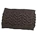 Twist Style Woolen Knit Crocheted Hat Headgear Headband Head Wrap for Winter Lady Women Brown