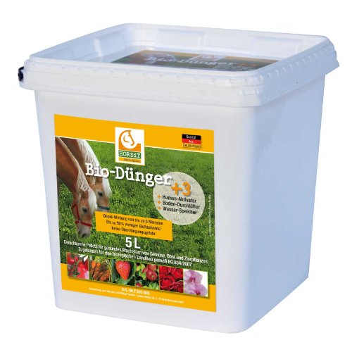 HORSiT Pferdemist Pellets Biodünger Naturdünger Gartendünger 5 Liter