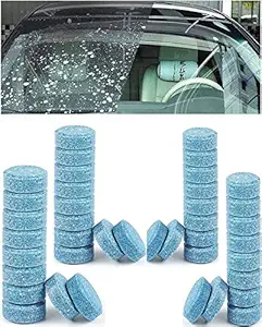 Something4u 50 Pcs Car Windshield Washer Tablet | Windshield Cleaning Tablet | Car Glass Cleaner Tablet | Pack of 50