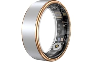 UouNeaCo 2025 Smart Ring for Women & Men - Fitness Tracker with Heart Monitor, Sleep Tracker, Step Counter, Fitness Ring Compatible Android iOS, IP68 Waterproof Activity Trackers, 5-7 Days Battery