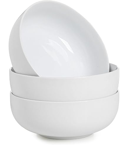 Bol En Verre Trempé KADAX - 13 Cm De Diamètre, Blanc, Vaisselle Polyvalente Pour Salade, Dessert, Fruits