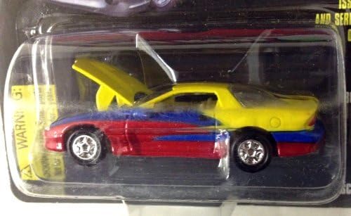 Racing Champions ~ HOT ROD MAGAZINE ~ Issue #16 / Red &amp; Yellow '96 Camaro / 1:59 Scale Die Cast Car / 1997