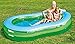 Produktbild Oval Pool - Planschbecken Badespaß Schwimmbad für Kleinkinder Pool Planschbecken Kinderpool Babypool Baby Pool Schwimmingpool Kinderplanschbecken mit zwei Ringen Durchmesser ca. 250 x 147 x 40 cm, / ideal für den Garten , Terrasse , Urlaub , Camping der ideale Wasserspass und Abkühlung an heissen Tagen