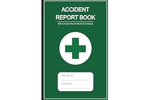 Accident Report Book: HSE Compliant Accident & Incident Log Book to Record All Incident In Your Business ( Workplace Health & Safety Reports ) | A5 Size 6 x 9 in | 110 Pages