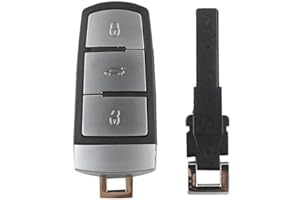 ONETOP1 Smart Remote Key Shell Case Fob Carcasa de Llave de Coche Funda Mando para VW Passat CC B6 B7 B7L 3C R36 Maogotan B5 Reemplazo Smart Fob Card Cover