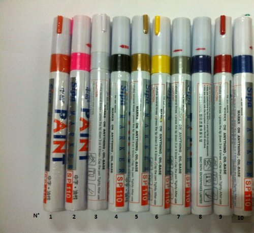 Stylo Marquage pour Pneus Voiture vélo Sport TUNING - Couleur BLANC