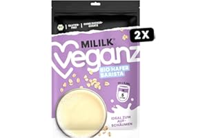 Organic Veganz Mililk Oat Barista | 2 x 5 l - 10 l | Organic, Vegan & 100% Plant-Based, Gluten-Free, Lactose-Free, No Added Sugar, Oats from Europe, Long Lasting, Oat Drink