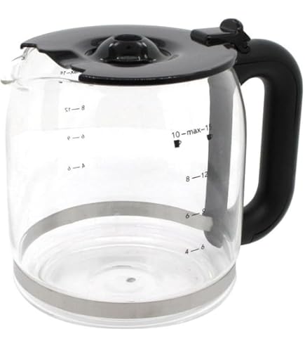 Caraffa Vetro Ricambio Per Macchina Da Caffè Russell Hobbs Attentiv | 1,25 L, 10 Tazze - 6