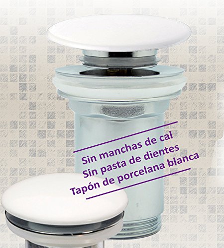 OXEN 171512 Válvula clic clac de porcelana blanca