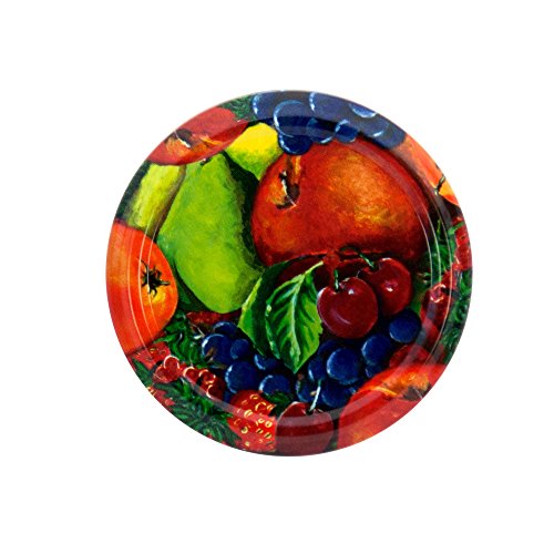 100er Set Sturzglas 125 ml Marmeladenglas Einmachglas Einweckglas To 66 Obst Dekor Deckel incl. Diamant-Zucker Gelierzauber Rezeptheft - 3