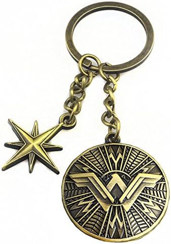 Keychain Shield Wonder Woman Keychain Bracelet Pendant