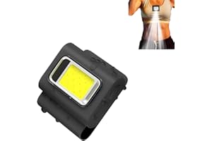AUMUDE Breezectt Magnetic Cob Work Light, Breezectt Magnetic Work Light, Mini Cob Work Light, Portable USB Rechargeable Pocket Work Light, Night Running Light Rechargeable, for Camping Fishing (Black)