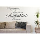 Wandtattoo-Wandaufkleber - Spruch ***Vergangenheit ist Geschichte*** - (Größen.- und Farbauswahl)