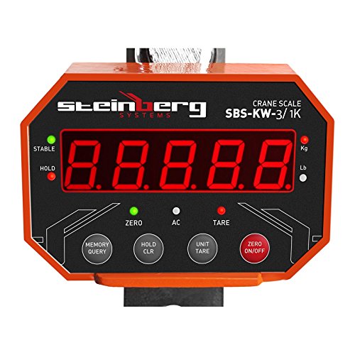 Steinberg Systems – SBS-KW-3 / 1K – Kranwaage – 3000 kg / 1 kg – LED – mit Fernbedienung - 5