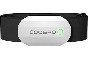 COOSPO H808S Frecuencia Cardíaca Bluetooth Banda Monitor Sensor de Frecuencia Cardíaca Deportivo Ant+ para CoospoRide, Wahoo,