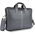 HAMMONDS FLYCATCHER Genuine Leather Office Bag for Men - Laptop Bag for Men - Padded Laptop Compartment - Fits 14 Inch Laptop - Adjustable Strap - Leather Bag for Men - 1 Year Warranty