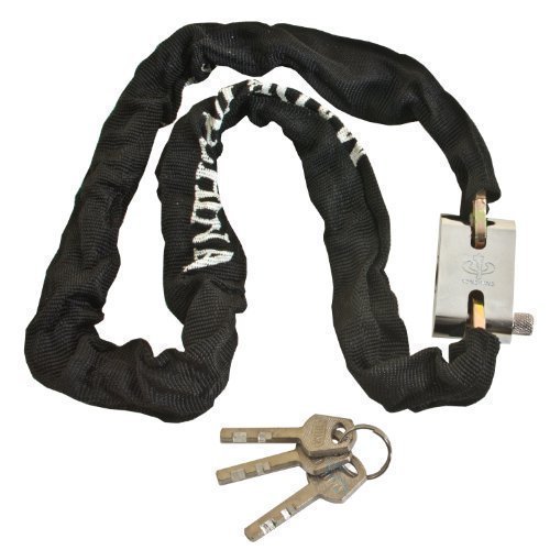 HFTEK - Cadena cerrada, candado, cerradura antirrobo para ciclomotor, scooter, ciclismo, carrera, bicicleta y motocicleta - 80 cm / 5,5 mm