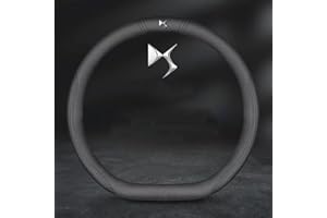 TEAKEA Couvre Volant pour Citroën DS4 DS5 2011-2015, Protection de Volant Antidérapant Durable et Confortable, Pièces Détachées Voiture