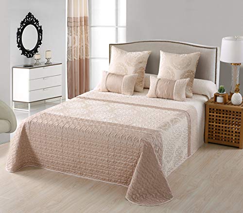 NOVOTEXTIL Colcha ITACA Elegance Jacquard de Algodón y poliéster, Cama de 135 cm, 5