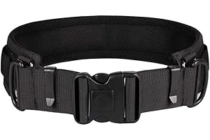 SOOJET Cintura per fotocamera multifunzione in nylon resistente, regolabile per esterni, con anelli a D, per fotocamera DSLR Canon Nikon Sony