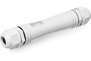 BINARDAT Switch passthrough PoE Gigabit per esterni, 1 PoE in 1 Estensore PoE, IEEE802.3af/at PoE alimentato da 30 W, Ethernet 10/100/1000 Mbps, IP67 impermeabile Plug and Play