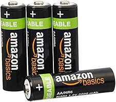 AmazonBasics Vorgeladene Ni-MH-Akkus, AA, Akkubatterien, 2000 mAh, 4 Stck