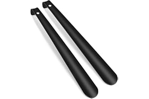 CHUNER Calzador de Acero Inoxidable 2 Piezas, 42CM Calzador de Zapatos Largo Fácil de Utilizar, Cuerno de Zapato muy Estable y Ergonómico para Hombres Mujeres Niños Personas