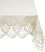 Produktbild Plauener Spitze by Modespitze 3086E_14_8080 Tischdecke Design Nizza, 14 cm breite Spitze, 80 cm x 80 cm, rechteckig