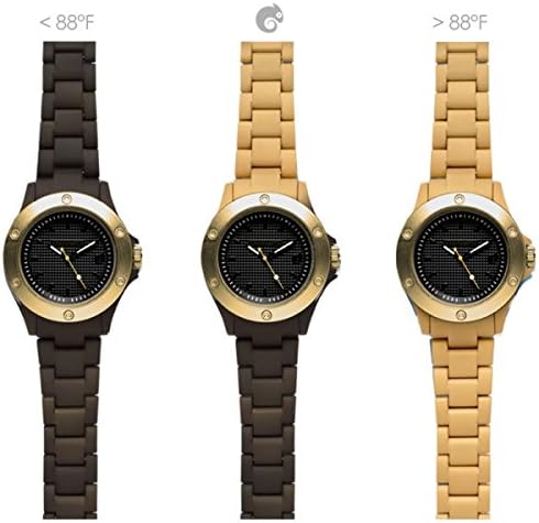 Kamawacht Watch KWP12 Unisex Brown-Golden Thermal Technology