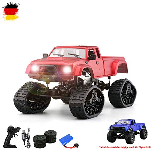 HSP Himoto 2.4 GHz RC telecomandato 4WD Fuoristrada Camion Crawler Pickup Fuoristrada Veicolo Furgone, Catene da Neve e Pneumatici Normali, Opzionale espandibile con Fotocamera, Set Completo RTF