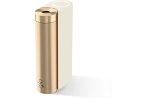 GLO Hyper X2 Tabakerhitzer, Elektrischer Tabak Heater für klassischen Zigaretten Geschmack, Alternative zur E-Zigarette, bis zu 20 Sticks pro Akku-Ladung, White/Gold
