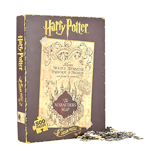 Harry-Potter-Karte-des-Rumtreibers-Puzzles-im-2er-Set-Karte-des-Rumtreibers-Puzzlespiel-Marauders-Map-Zauberei