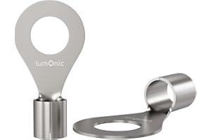 Lumonic 25x crimpterminaler nakna 4-6mm² I crimpterminaler M6 oisolerade I kabelskor M6, rörformade kabelskor 4mm2 6mm2 öglor